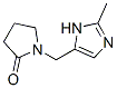 2-Pyrrolidinone, 1-[(2-methyl-1h-imidazol-5-yl)methyl]- Structure,916254-29-0Structure