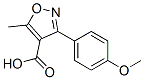 3-(4-Methoxyphenyl)-5-methyl-4-isoxazolecarboxylic acid Structure,93041-45-3Structure