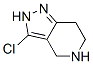 2H-pyrazolo[4,3-c]pyridine, 3-chloro-4,5,6,7-tetrahydro- Structure,933754-78-0Structure