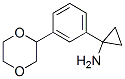 Cyclopropanamine, 1-[3-(1,4-dioxan-2-yl)phenyl]- Structure,935460-70-1Structure