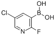 Boronic acid, B-(5-chloro-2-fluoro-3-pyridinyl)- Structure,937595-70-5Structure