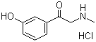 1-(3-Hydroxyphenyl)-2-(methylamino)ethanone hydrochloride Structure,94240-17-2Structure