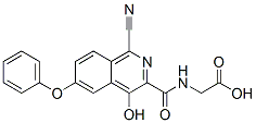 n-[(1-氰基-4-羥基-6-苯氧基-3-異喹啉)羰基]-甘氨酸結(jié)構(gòu)式_945739-74-2結(jié)構(gòu)式