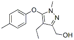 1H-pyrazole-3-methanol, 4-ethyl-1-methyl-5-(4-methylphenoxy)- Structure,946061-26-3Structure