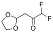 2-Propanone, 3-(1,3-dioxolan-2-yl)-1,1-difluoro- Structure,946078-98-4Structure