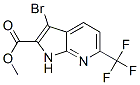 Methyl 3-bromo-6-(trifluoromethyl)-1H-pyrrolo[2,3-b]pyridine-2-carboxylate Structure,952800-37-2Structure