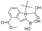 1H-Indole-1,4-dicarboxylic acid, 2-borono-, 1-(1,1-dimethylethyl) 4-methyl ester Structure,953411-03-5Structure