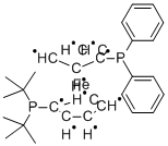 1-[Bis(1,1-dimethylethyl)phosphino]-1,2,3,4,5-cyclopentanepentayl compd. with 1-(diphenylphosphino)-1,2,3,4,5-cyclopentanepentayl iron salt (1:1:1) Structure,95408-38-1Structure