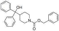 4-(Hydroxy-diphenyl-methyl)-piperidine-1-carboxylic acid benzyl ester Structure,96067-93-5Structure