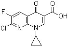 Ethyl 1-Cyclopropyl-7-chloro-6-fluoro-1,4-dihydro-4-oxo-1,8-naphthylridine carboxylate Structure,96568-07-9Structure