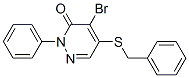 5-(Benzylthio)-4-bromo-2-phenylpyridazin-3(2H)-one Structure,97136-93-1Structure