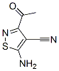 4-Isothiazolecarbonitrile, 3-acetyl-5-amino-(9ci) Structure,98259-39-3Structure