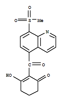 2-Cyclohexen-1-one, 3-hydroxy-2-[[8-(methylsulfonyl)-5-quinolinyl]carbonyl]- Structure,205045-95-0Structure