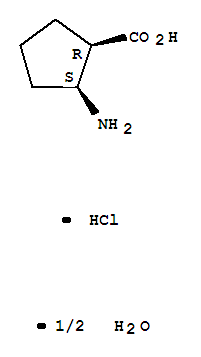 (1S,2r)-2-aminocyclopentanecarboxylic acid hydrochloride hydrate Structure,212755-84-5Structure