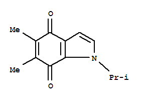 1H-indole-4,7-dione, 5,6-dimethyl-1-(1-methylethyl)-(9ci) Structure,215307-38-3Structure