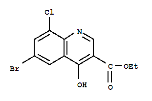 Ethyl 6-bromo-8-chloro-4-oxo-1,4-dihydro-3-quinolinecarboxylate Structure,217316-19-3Structure