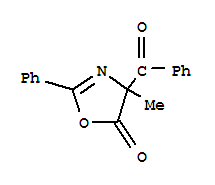 5(4H)-oxazolone, 4-benzoyl-4-methyl-2-phenyl- Structure,21819-72-7Structure