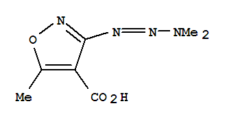 4-Isoxazolecarboxylicacid,3-(3,3-dimethyl-1-triazenyl)-5-methyl-(9ci) Structure,219617-64-8Structure