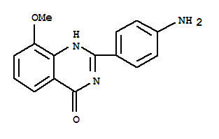 4(1H)-quinazolinone, 2-(4-aminophenyl)-8-methoxy-(9ci) Structure,220115-26-4Structure