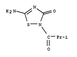 1,2,4-Thiadiazol-3(2h)-one, 5-amino-2-(2-methyl-1-oxopropyl)- Structure,220967-00-0Structure