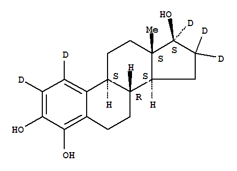 4-Hydroxy-17b-estradiol-1,2,16,16,17-d5 Structure,221093-38-5Structure