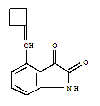 1H-indole-2,3-dione, 4-(cyclobutylidenemethyl)-(9ci) Structure,222036-51-3Structure