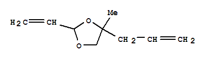 1,3-Dioxolane, 2-ethenyl-4-methyl-4-(2-propenyl)-(9ci) Structure,222611-17-8Structure