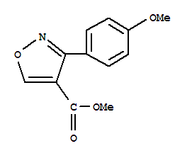 4-Isoxazolecarboxylicacid,3-(4-methoxyphenyl)-,methylester(9ci) Structure,223476-82-2Structure