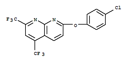 1,8-Naphthyridine,7-(4-chlorophenoxy)-2,4-bis(trifluoromethyl)-(9ci) Structure,241488-39-1Structure