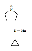 3-Pyrrolidinamine,n-cyclopropyl-n-methyl-(9ci) Structure,250275-00-4Structure