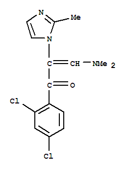 2-Propen-1-one, 1-(2,4-dichlorophenyl)-3-(dimethylamino)-2-(2-methyl-1h-imidazol-1-yl)- Structure,252954-64-6Structure