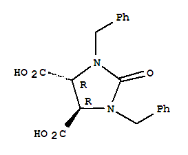 1,3-Dibenzyl-2-oxo-4,5-imidazolidinedicarboxylic acid Structure,26339-40-2Structure