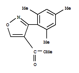 4-Isoxazolecarboxylicacid,3-(2,4,6-trimethylphenyl)-,methylester(9ci) Structure,267651-91-2Structure