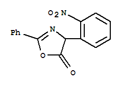 5(4H)-oxazolone, 4-(2-nitrophenyl)-2-phenyl- Structure,28172-59-0Structure