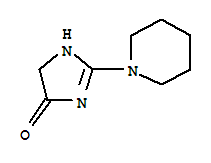 4H-imidazol-4-one, 1,5-dihydro-2-(1-piperidinyl)-(9ci) Structure,291519-21-6Structure