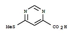 4-Pyrimidinecarboxylicacid,6-(methylthio)-(9ci) Structure,301342-78-9Structure