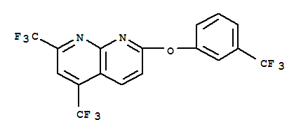 1,8-Naphthyridine,2,4-bis(trifluoromethyl)-7-[3-(trifluoromethyl)phenoxy]-(9ci) Structure,303996-18-1Structure