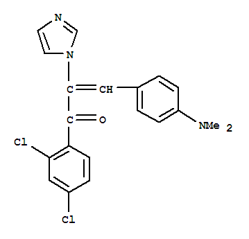 2-Propen-1-one, 1-(2,4-dichlorophenyl)-3-[4-(dimethylamino)phenyl]-2-(1h-imidazol-1-yl)- Structure,313548-47-9Structure