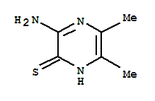 2(1H)-pyrazinethione, 3-amino-5,6-dimethyl- Structure,31613-88-4Structure