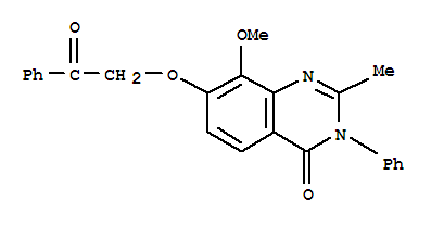 4(3H)-quinazolinone, 8-methoxy-2-methyl-7-(phenacyloxy)-3-phenyl-(8ci) Structure,33403-35-9Structure