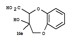 2H-1,5-benzodioxepin-2-carboxylic acid, 3,4-dihydro-3-hydroxy-3-methyl- Structure,33631-88-8Structure