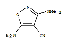 4-Isoxazolecarbonitrile,5-amino-3-(dimethylamino)-(9ci) Structure,339023-07-3Structure