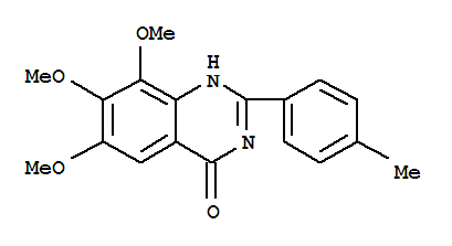 4(1H)-quinazolinone, 6,7,8-trimethoxy-2-(4-methylphenyl)-(9ci) Structure,35241-35-1Structure