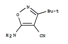 4-Isoxazolecarbonitrile,5-amino-3-(1,1-dimethylethyl)-(9ci) Structure,35261-05-3Structure