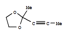 1,3-Dioxolane, 2-methyl-2-(1-propynyl)-(9ci) Structure,35792-09-7Structure