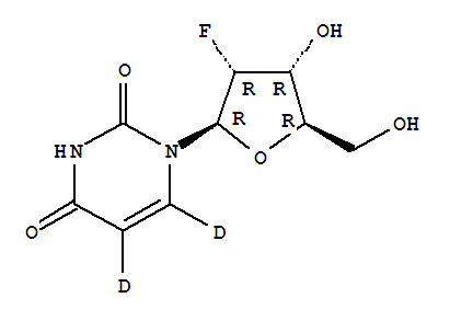 2’-Fluorodeoxyuridine-5,6-d2 Structure,362049-50-1Structure