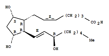 (5Z,9alpha,11alpha,13e,15r)-9,11,15-trihydroxyprosta-5,13-dien-1-oic acid Structure,37658-84-7Structure