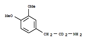 2-(3,4-Dimethoxyphenyl)ethyl-1,1-d2-amine Structure,37699-47-1Structure