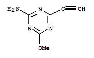 1,3,5-Triazin-2-amine,4-ethynyl-6-methoxy-(9ci) Structure,37972-27-3Structure