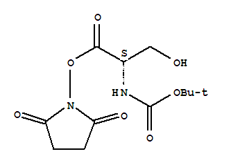 N-[(1,1-dimethylethoxy)carbonyl]-l-serine 2,5-dioxo-1-pyrrolidinyl ester Structure,39747-65-4Structure